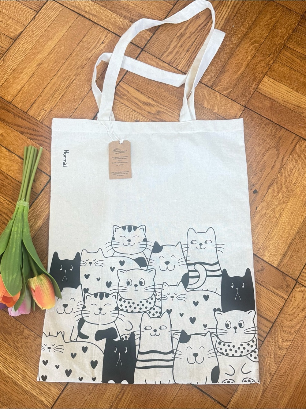 French tote bag for cats lovers